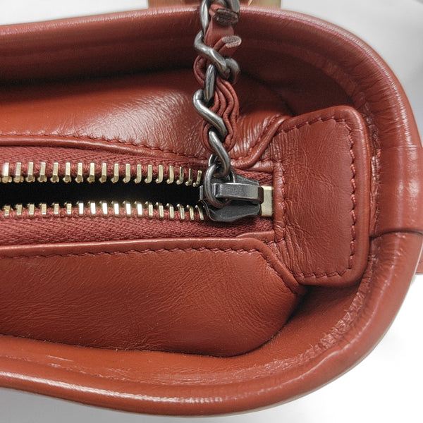 GABRIELLE Small Quilted Calfskin Red