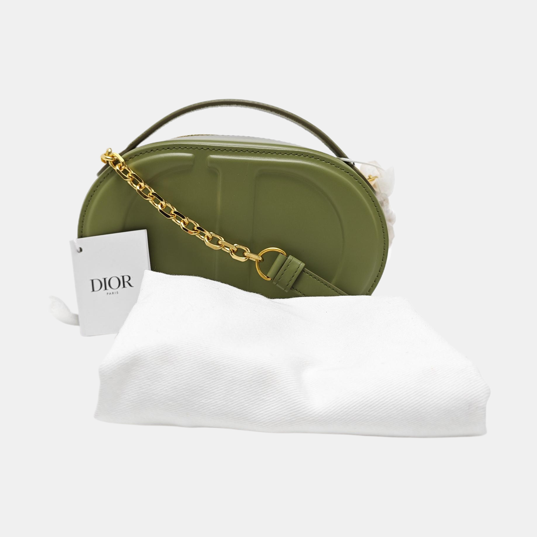 CD Signature Calfskin Green