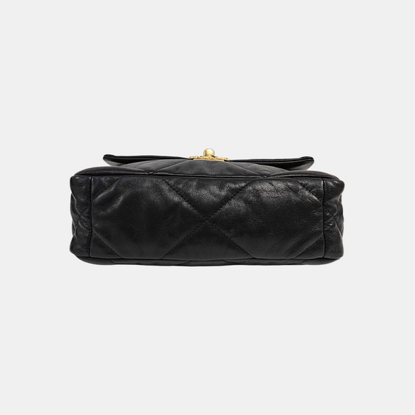 CHANEL 19 Small Quilted Lambskin Black