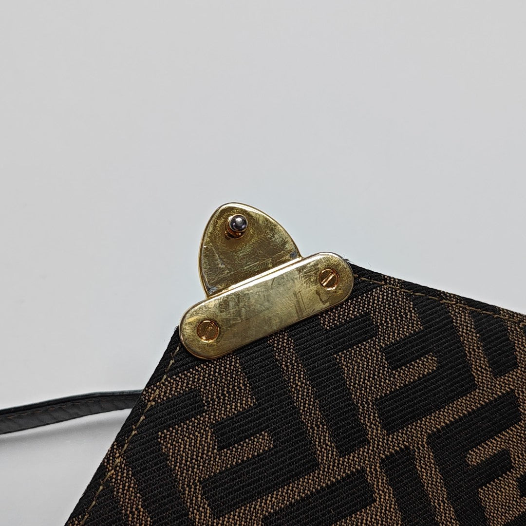 Canvas Shoulder Bag Brown