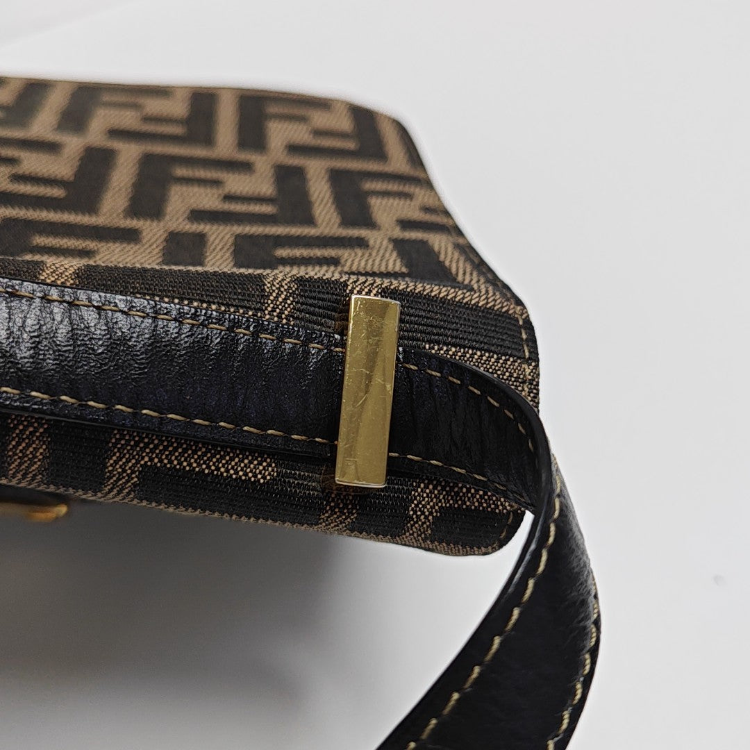 Canvas Shoulder Bag Brown