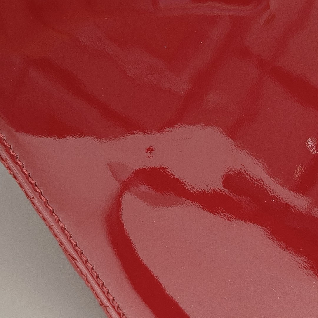 Lady Dior Medium Cannage Patent Leather Red