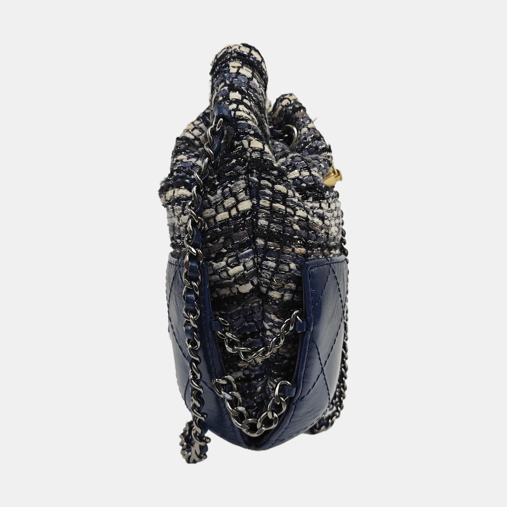 GABRIELLE Small Quilted Wool Blue