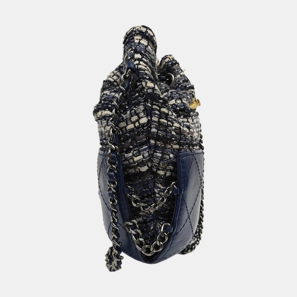 GABRIELLE Small Quilted Wool Blue