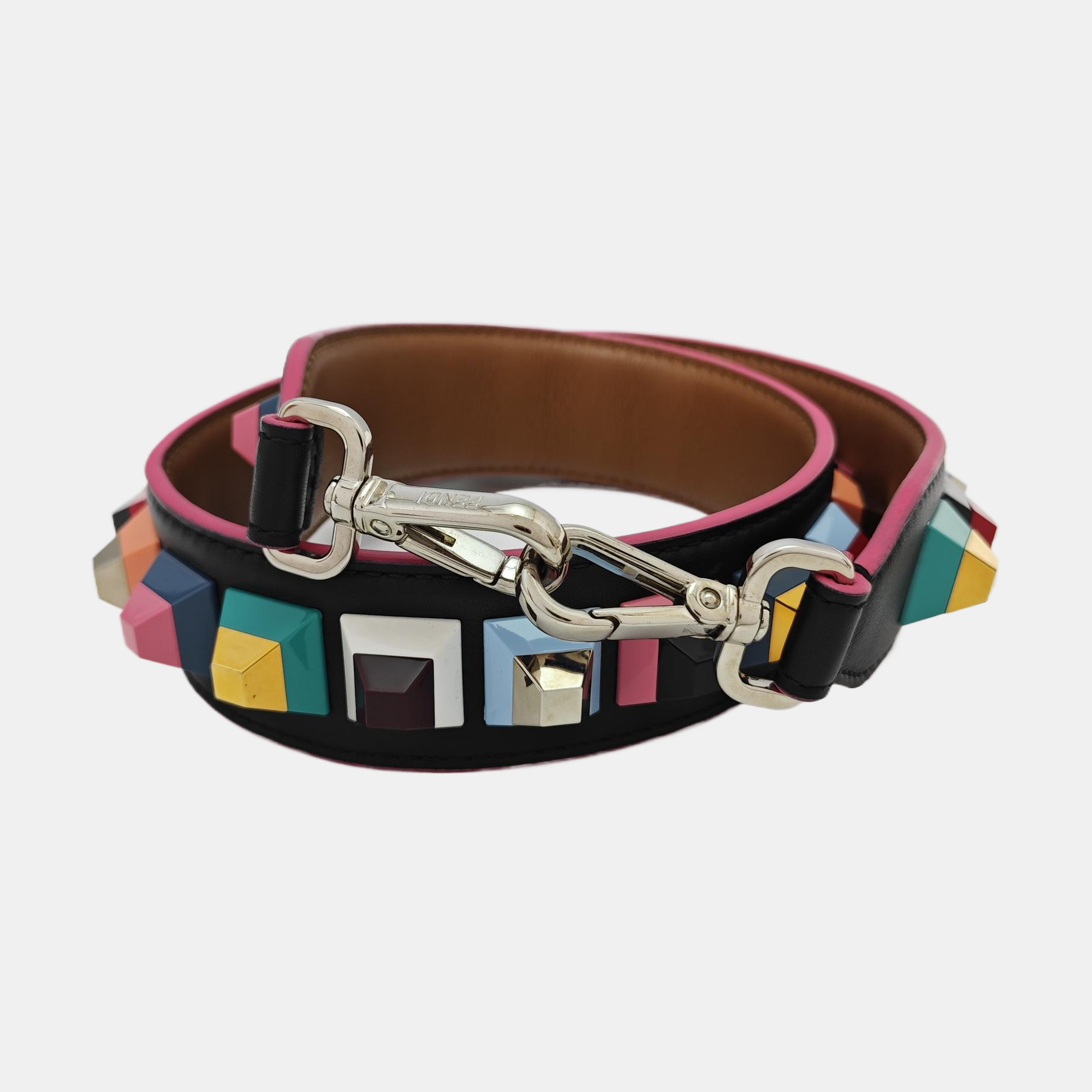 Leather Bag Strap Multicolor