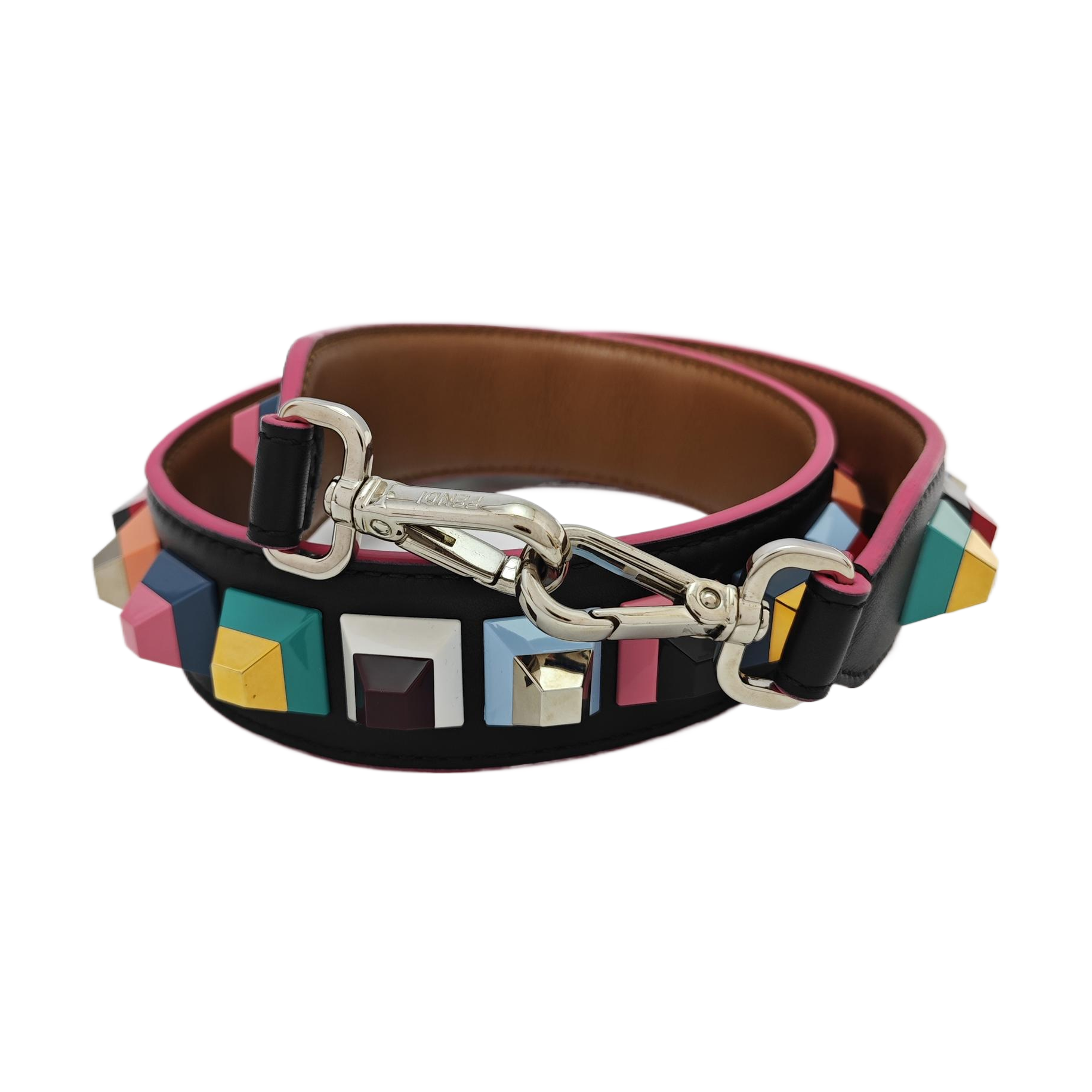 Leather Bag Strap Multicolor