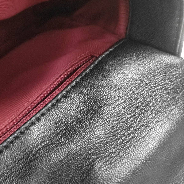 CHANEL 19 Small Quilted Lambskin Black