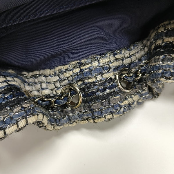 GABRIELLE Small Quilted Wool Blue