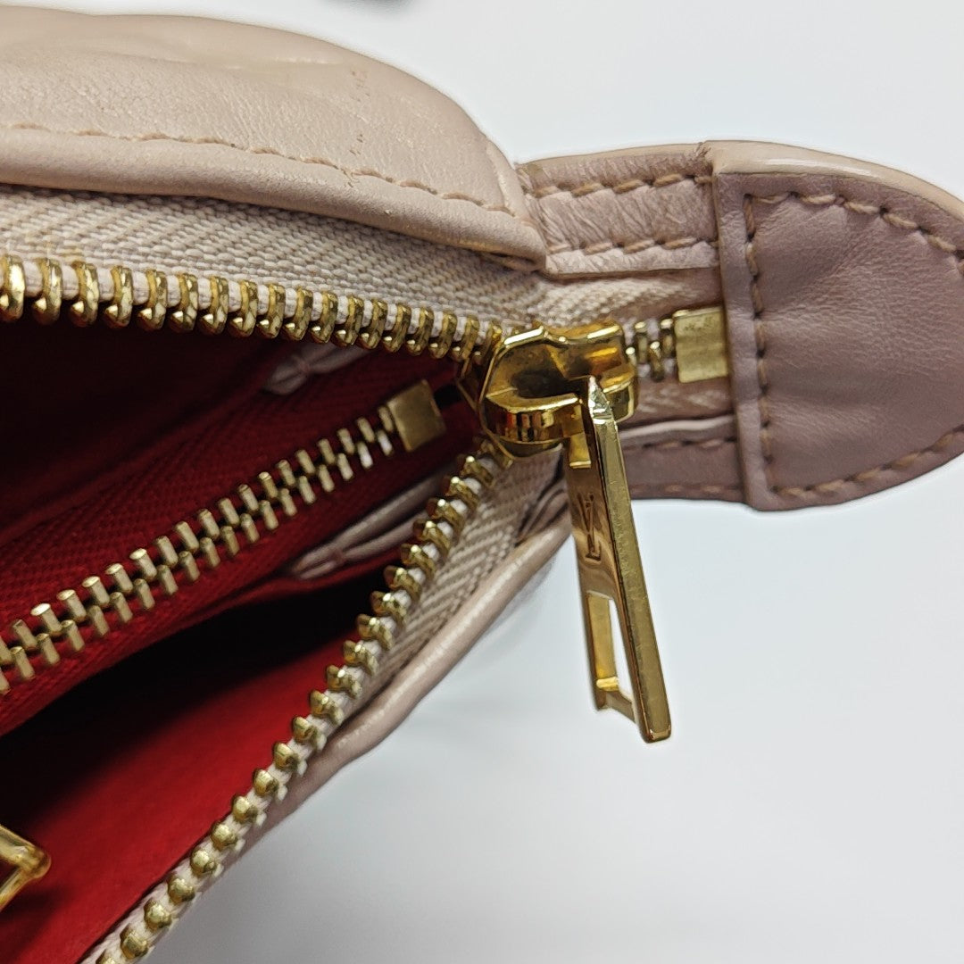 COUSSIN PM Monogram Lambskin Red
