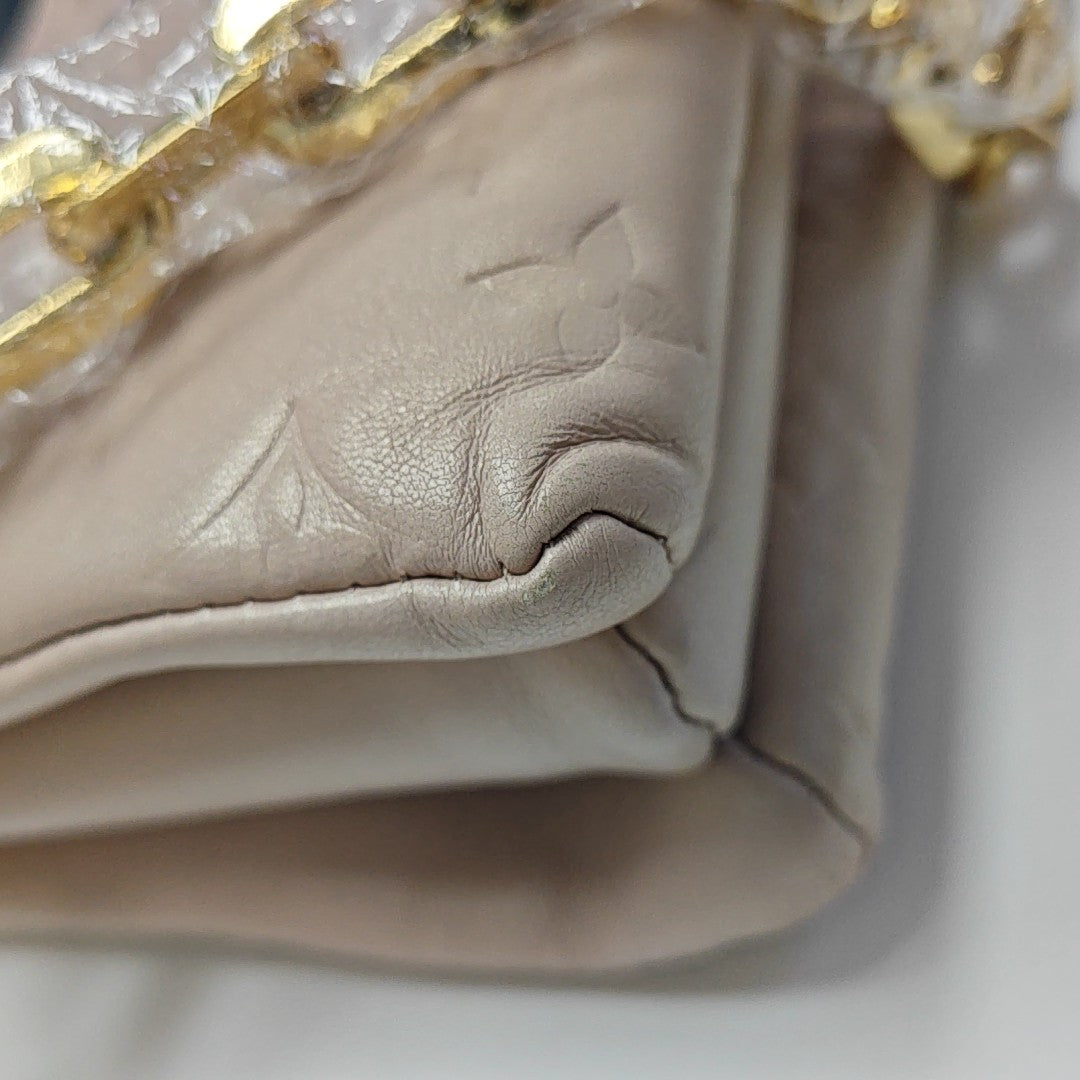 COUSSIN PM Monogram Lambskin Red