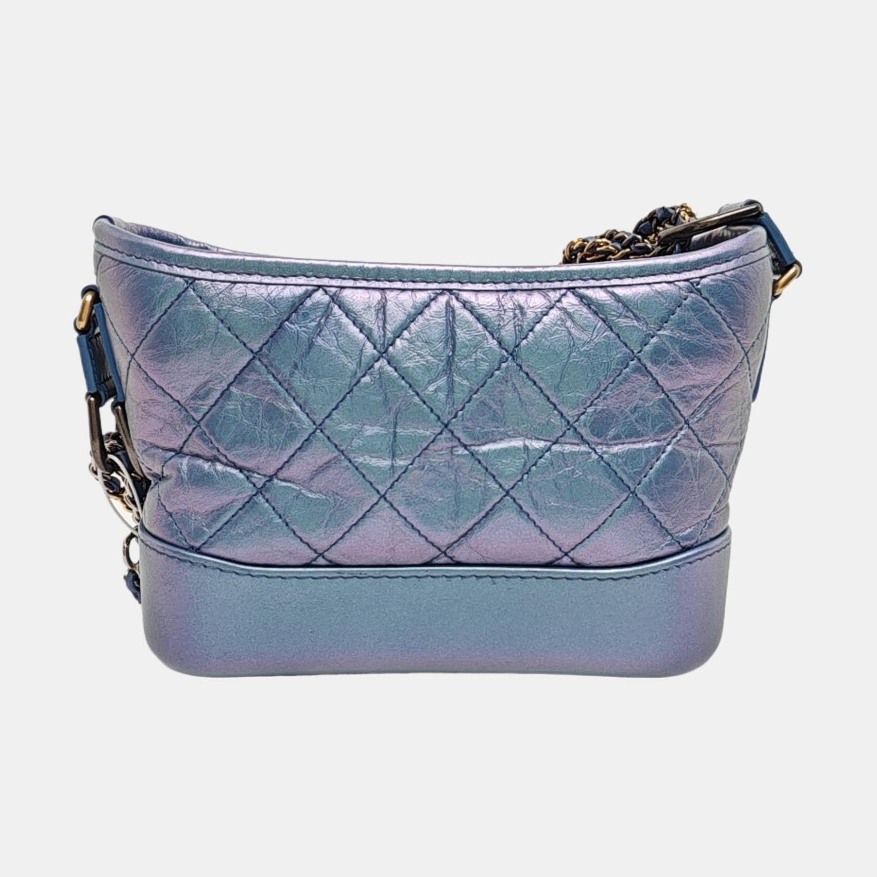 GABRIELLE Small Quilted Calfskin Metallic