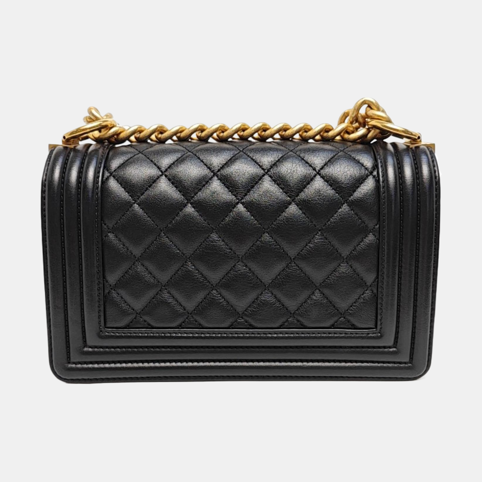 BOY CHANEL Small Quilted Calfskin Blue