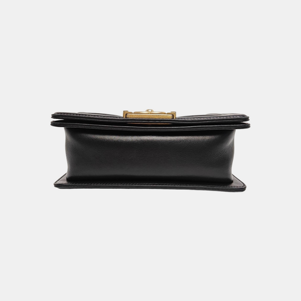 BOY CHANEL Small Quilted Calfskin Blue