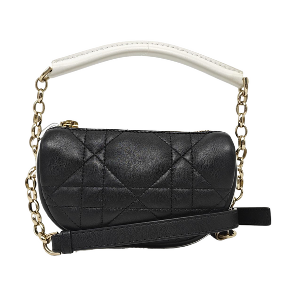 Vibe Super Mini Cannage Lambskin Black