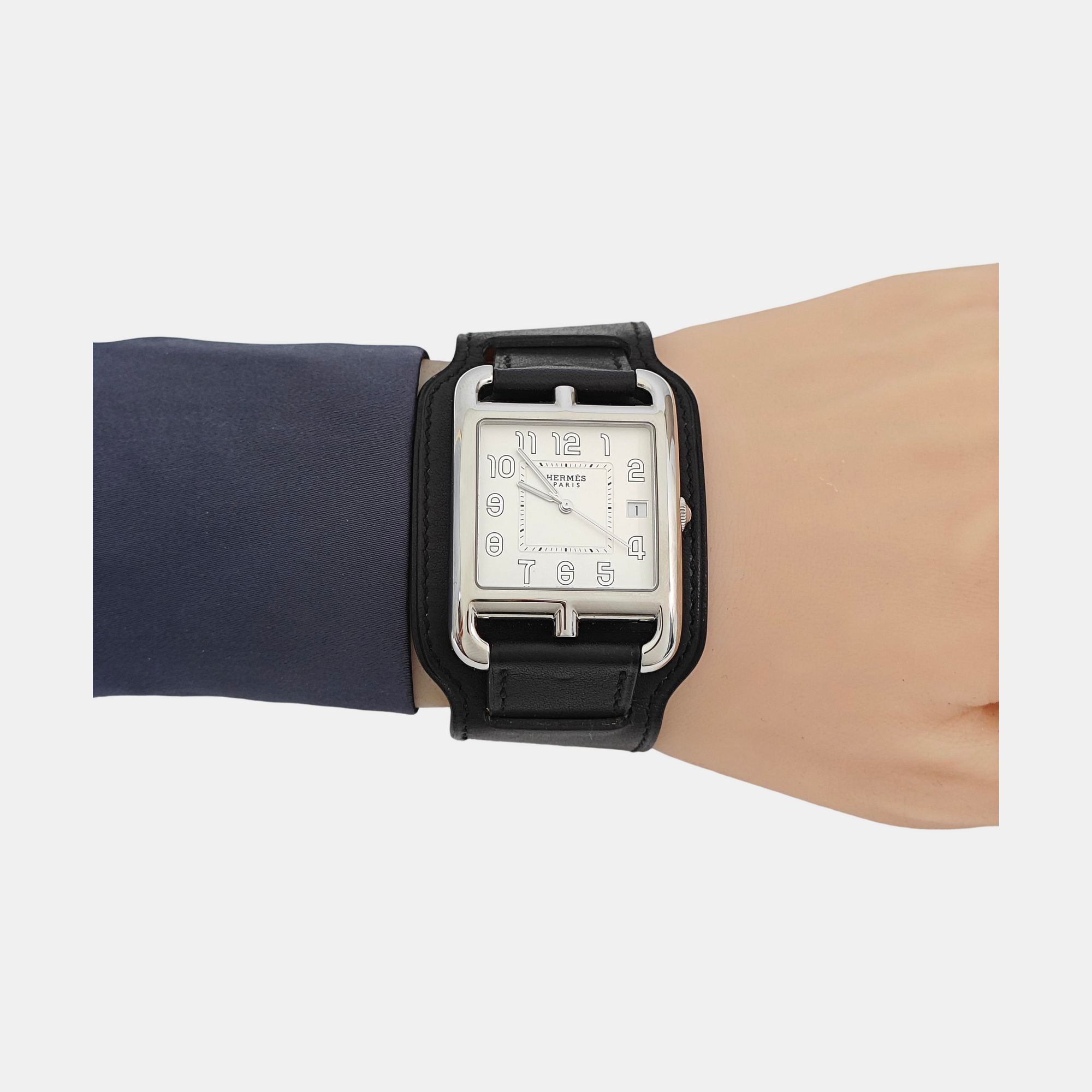 33mm White Quartz Watch