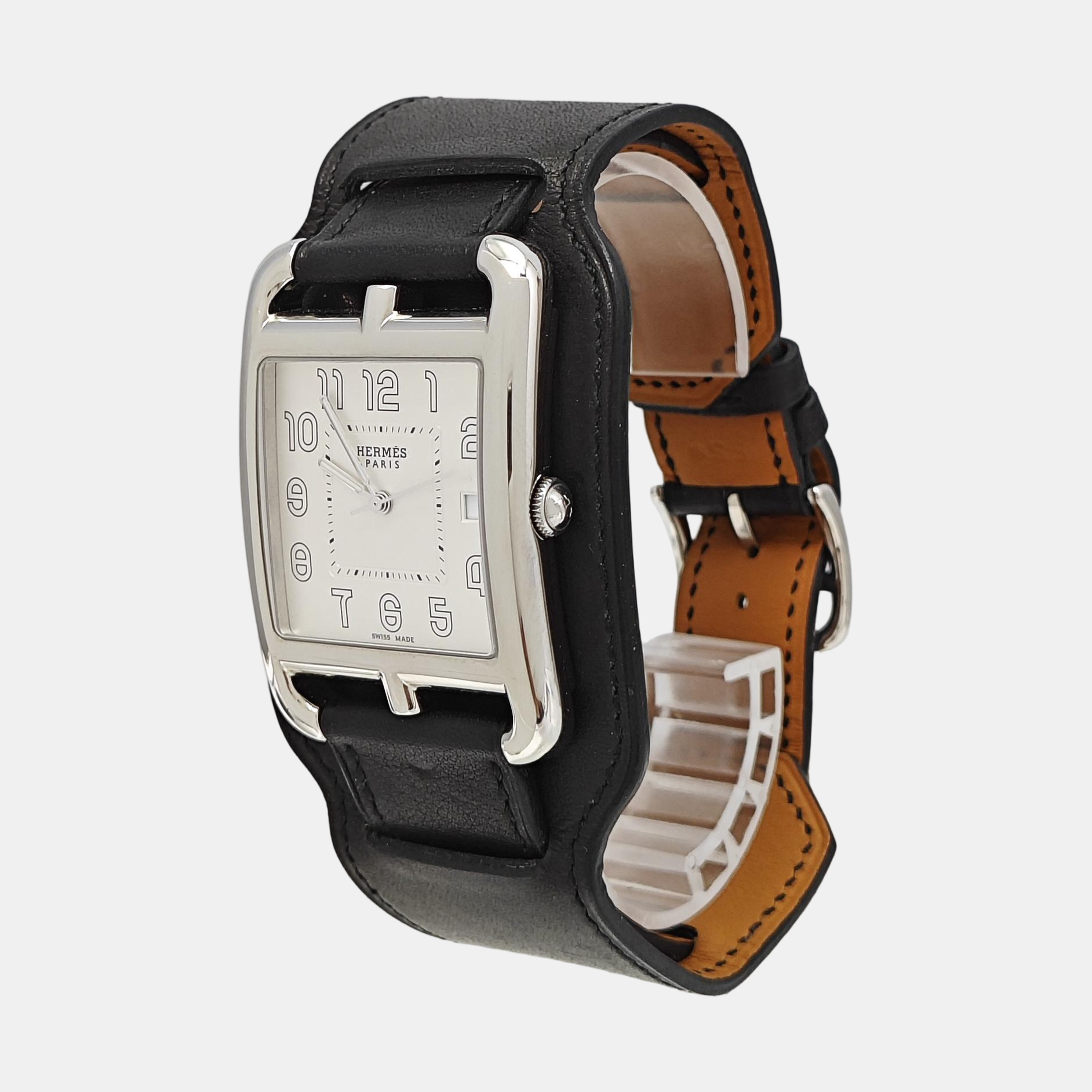 33mm White Quartz Watch