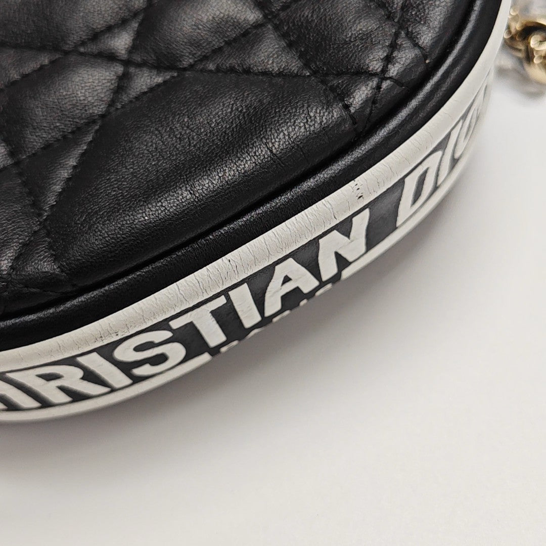 Vibe Super Mini Cannage Lambskin Black