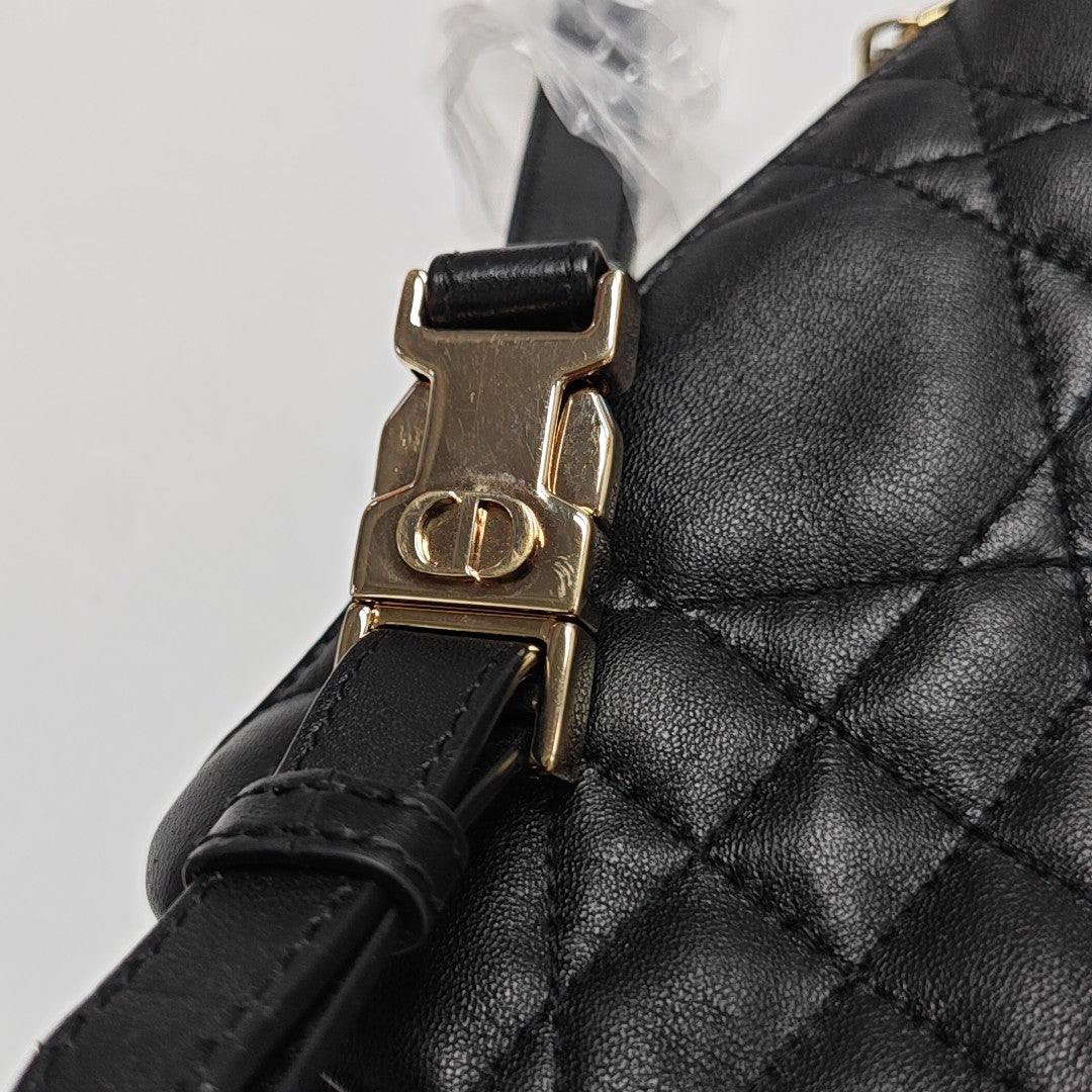 Vibe Super Mini Cannage Lambskin Black