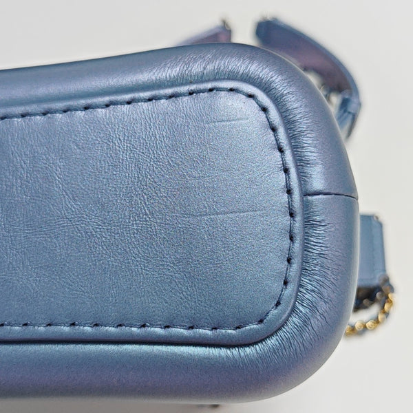 GABRIELLE Small Quilted Calfskin Metallic