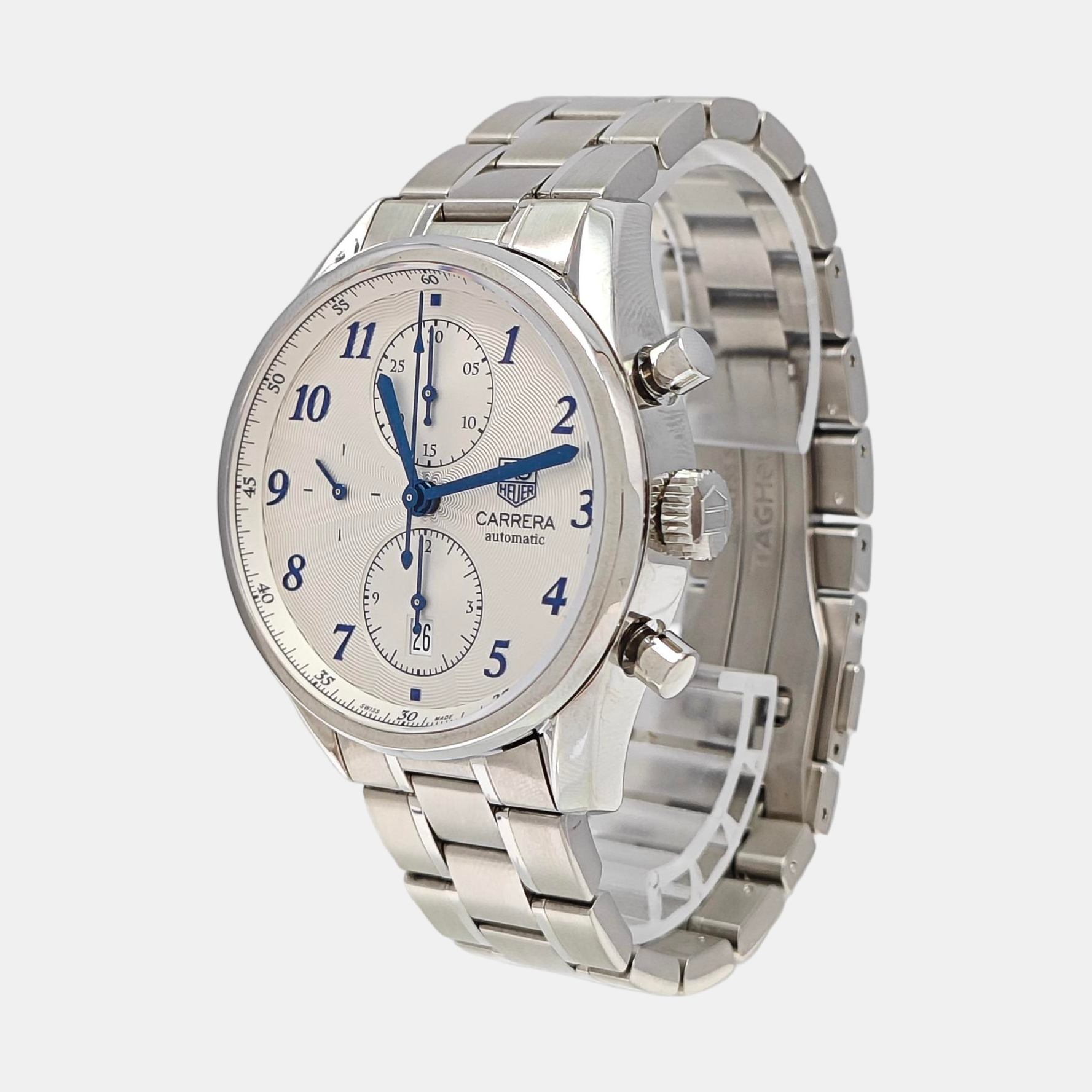 Carrera Tag Heuer 41mm White Automatic Watch