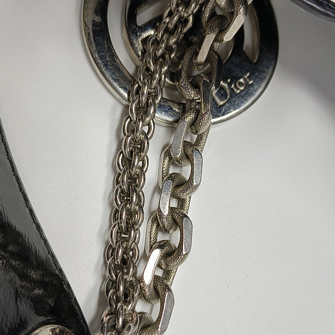 Le Trente Large Cannage Patent Leather Black