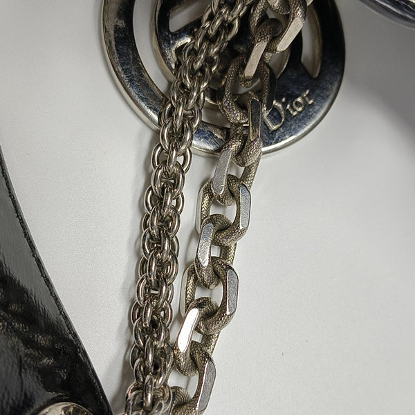 Le Trente Large Cannage Patent Leather Black