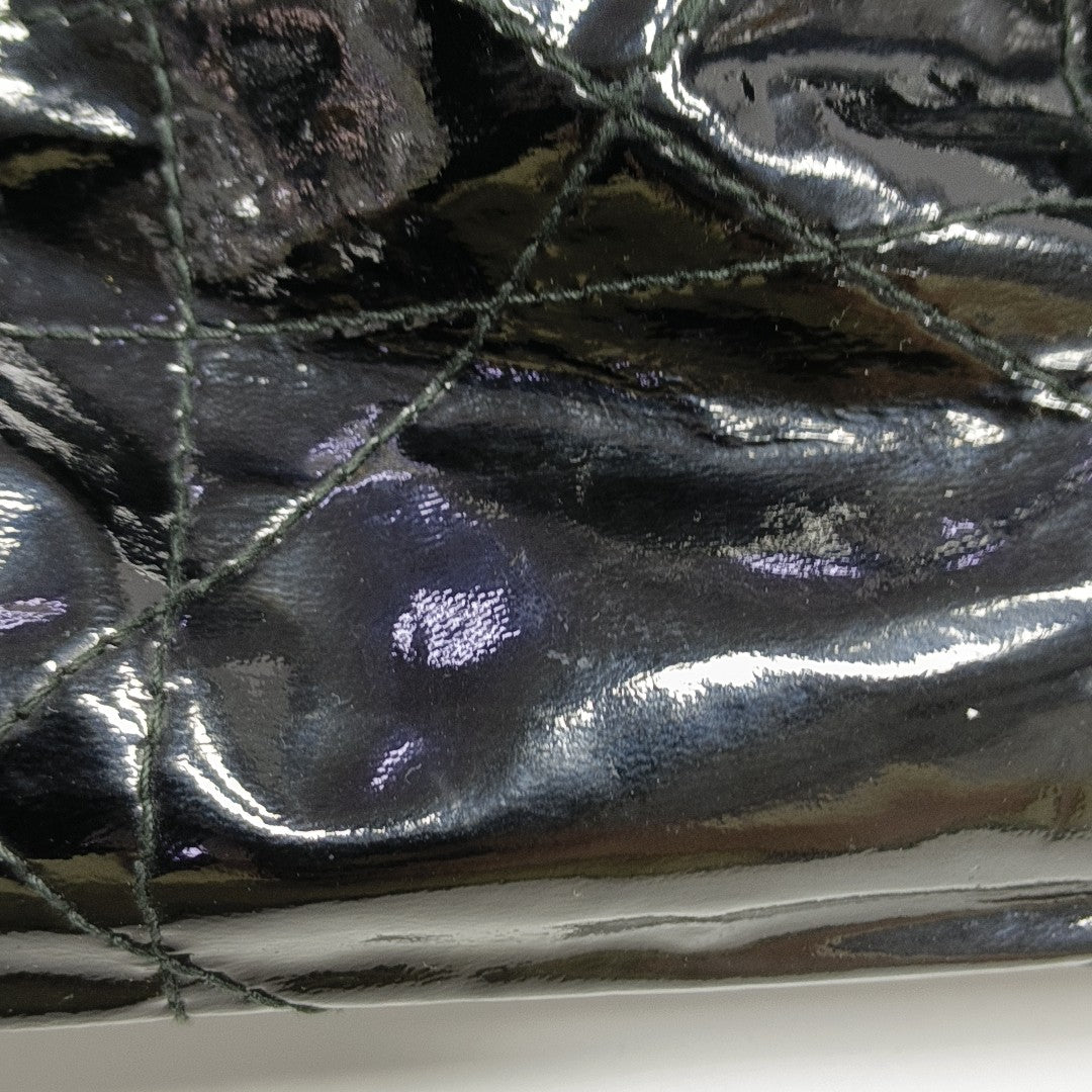 Le Trente Large Cannage Patent Leather Black