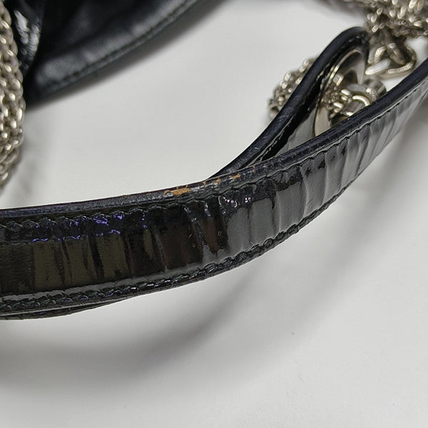 Le Trente Large Cannage Patent Leather Black