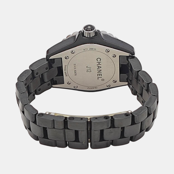 J12 33mm Black Quartz Watch