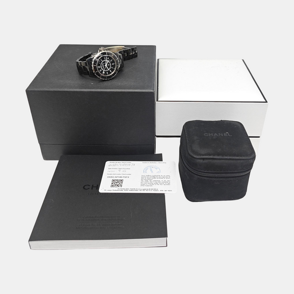 J12 33mm Black Quartz Watch