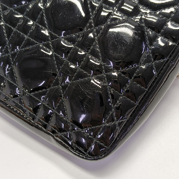 Miss Dior Cannage Patent Leather Black