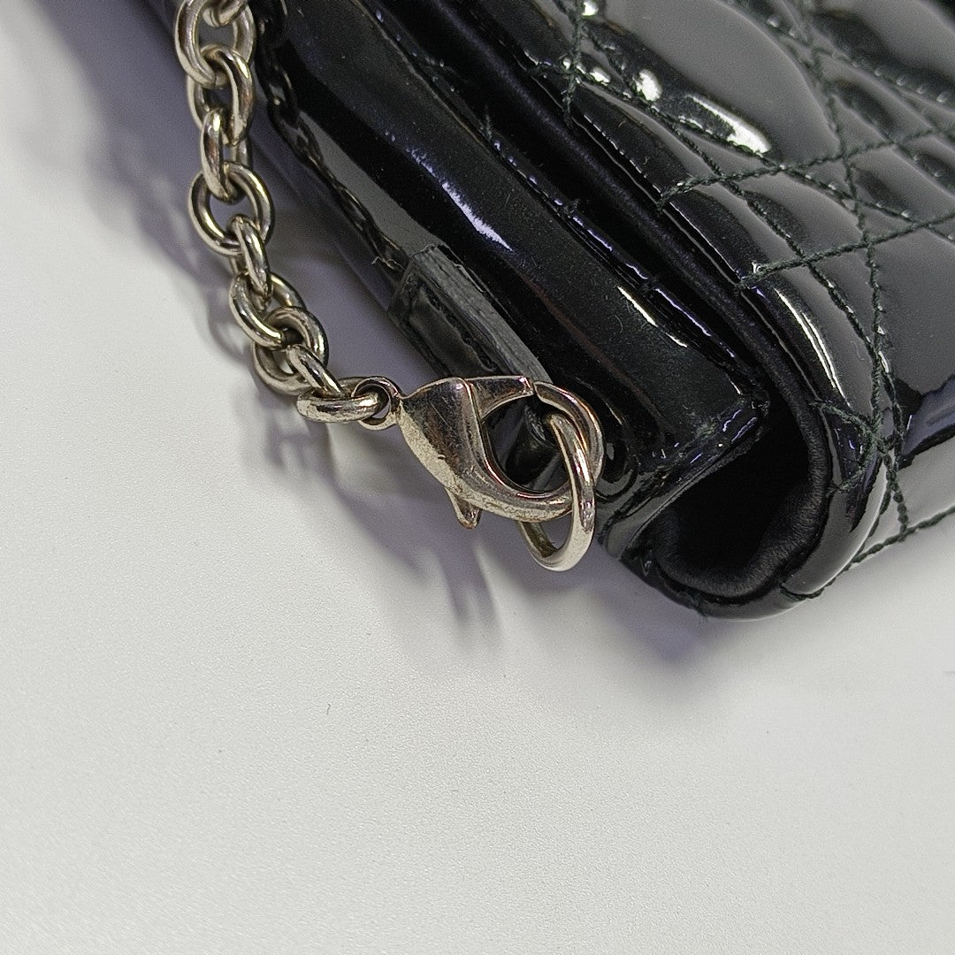 Miss Dior Cannage Patent Leather Black