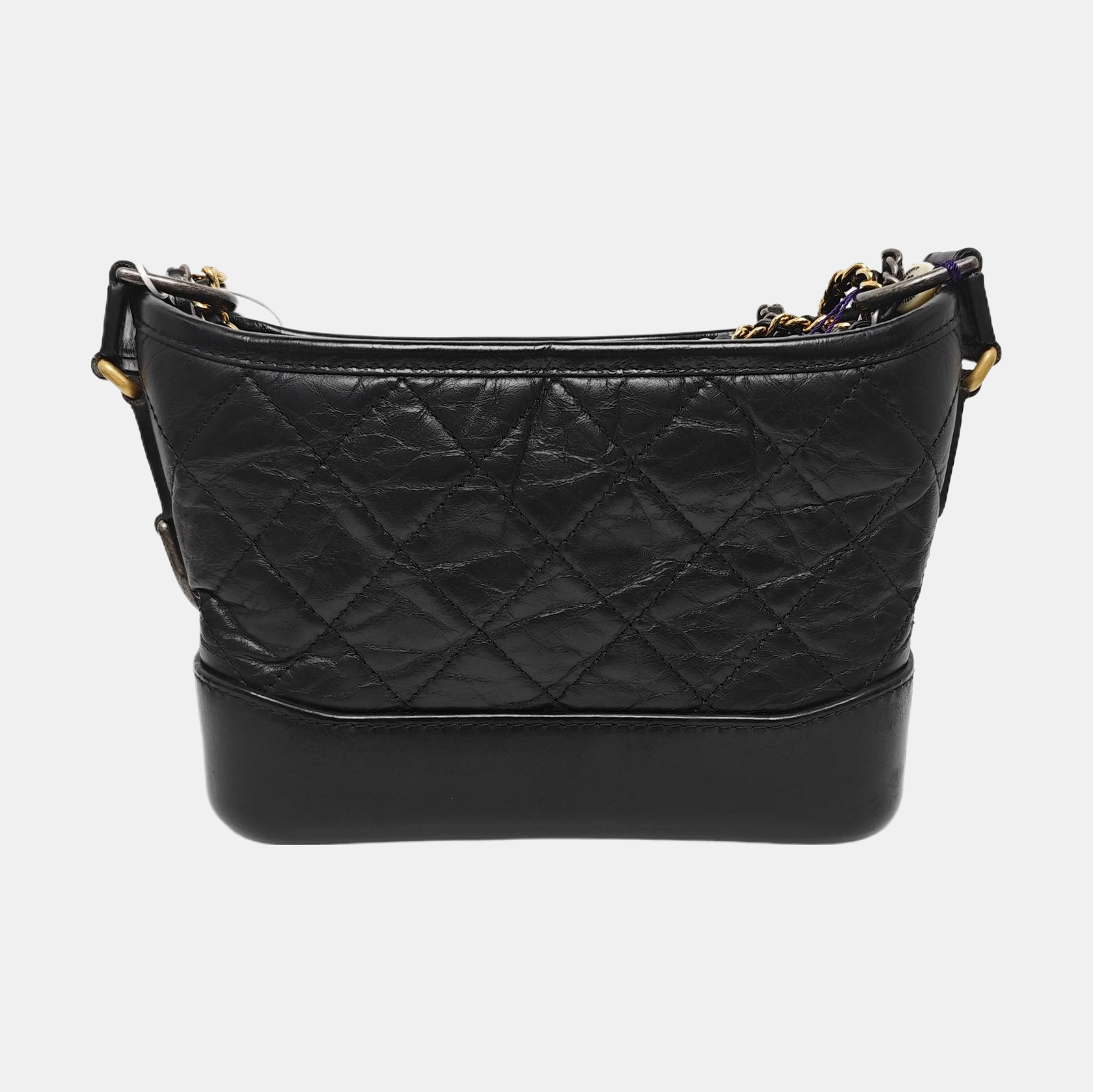 GABRIELLE Small Quilted Calfskin Gray