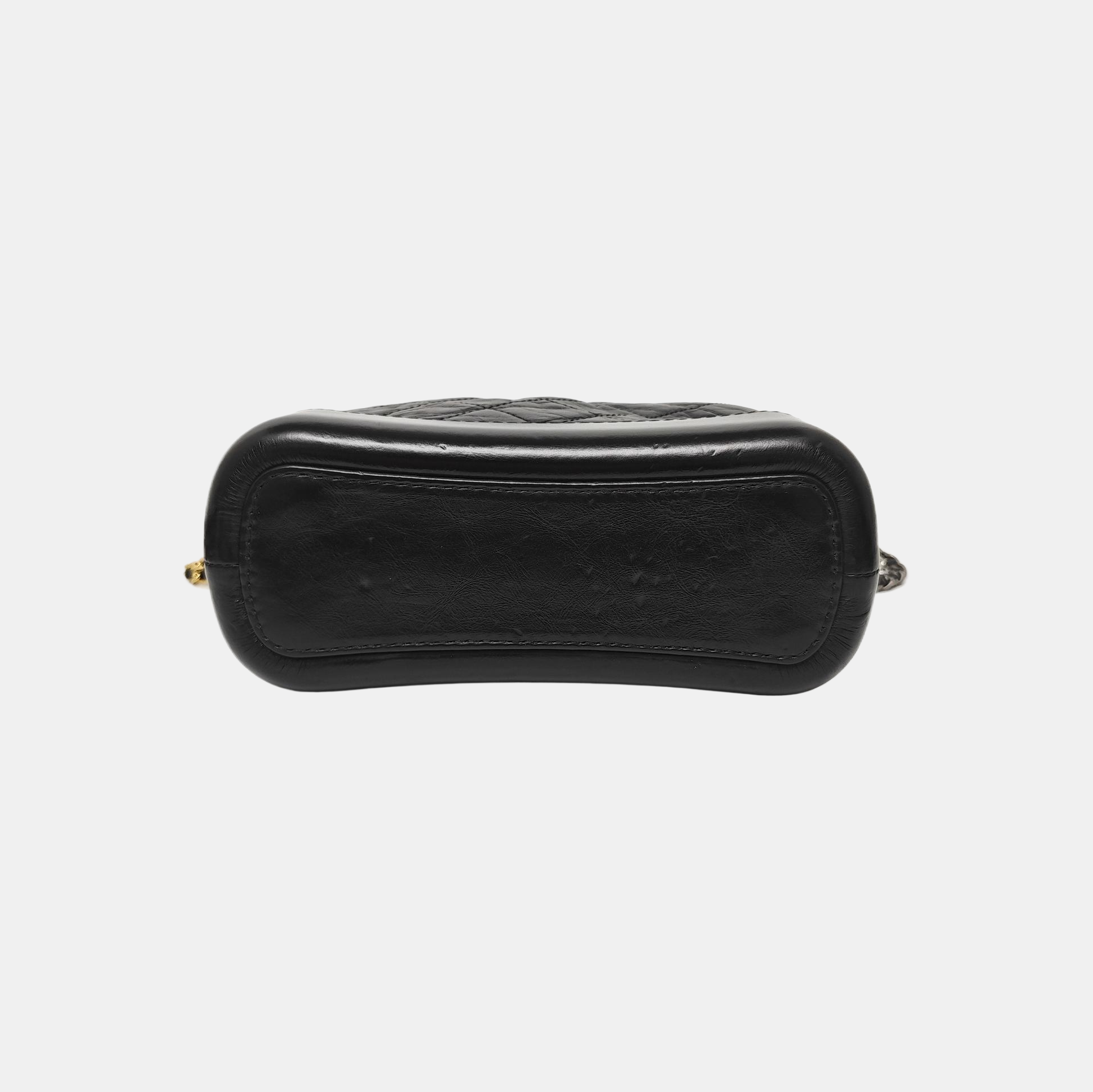 GABRIELLE Small Quilted Calfskin Gray