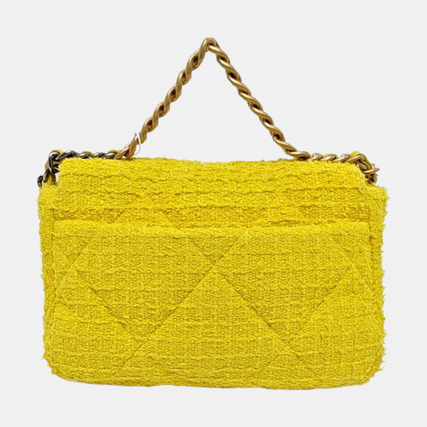 CHANEL 19 Small Quilted Yellow