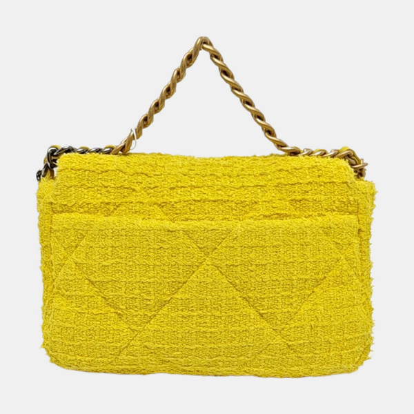 CHANEL 19 Small Quilted Yellow