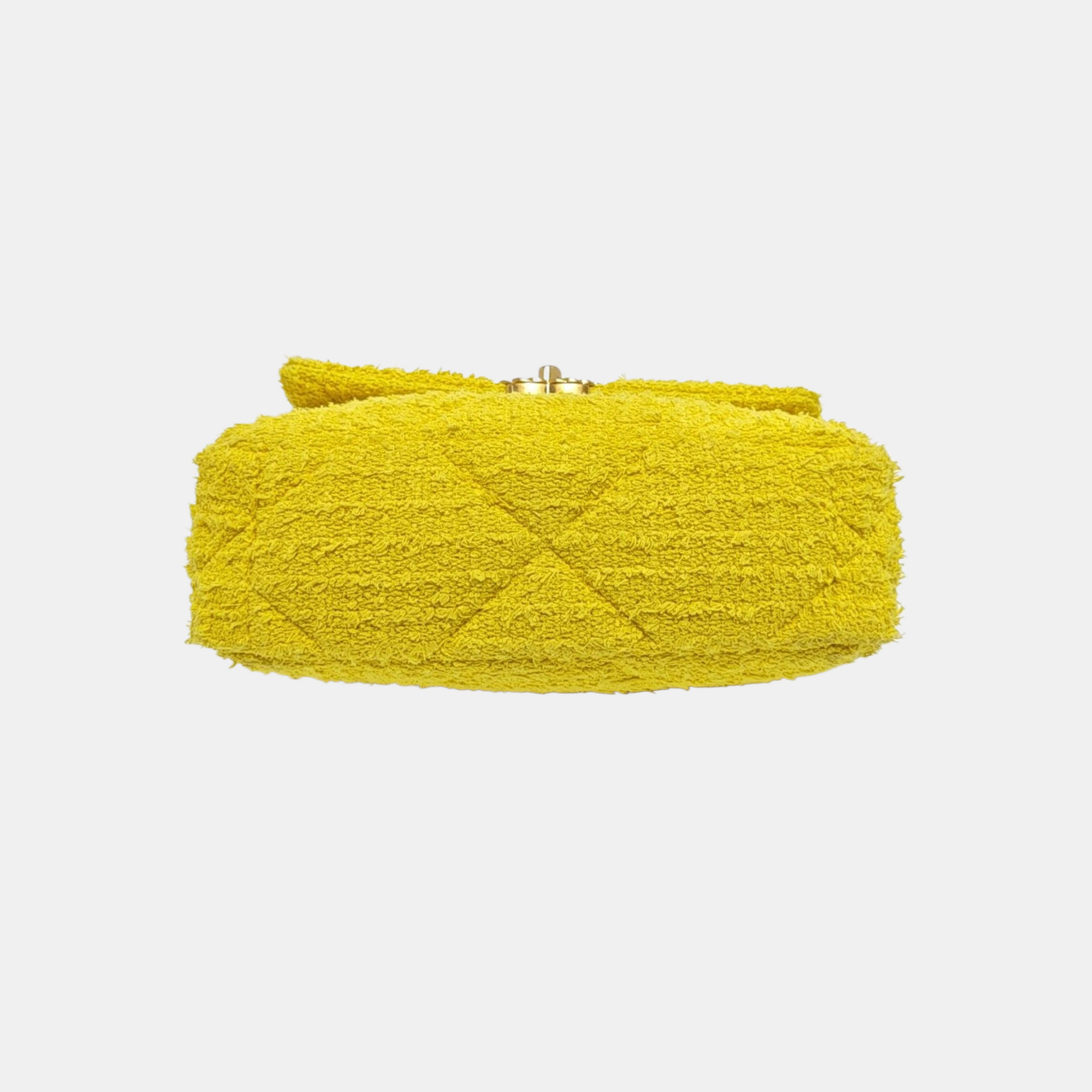 CHANEL 19 Small Quilted Yellow