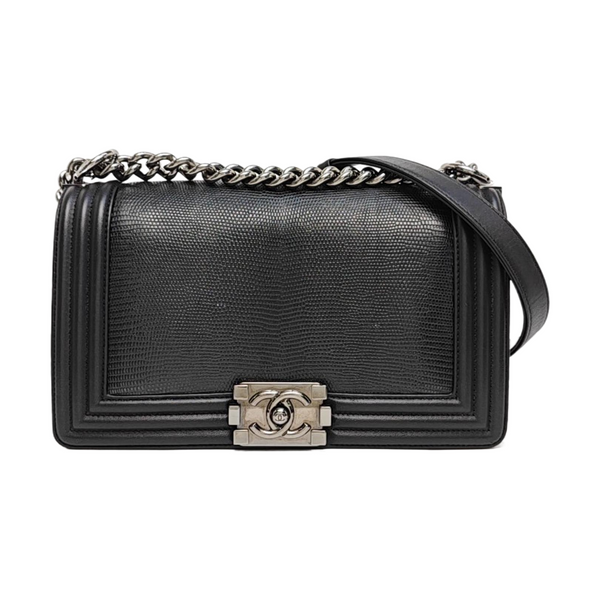 BOY CHANEL Medium Lambskin Black