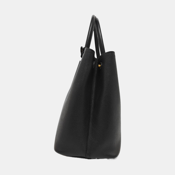 Double Medium Calfskin Black