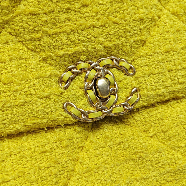 CHANEL 19 Small Quilted Yellow