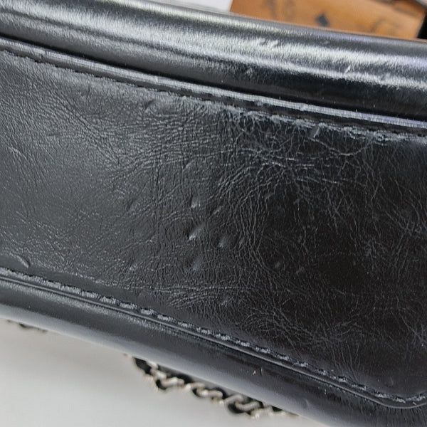 GABRIELLE Small Quilted Calfskin Gray