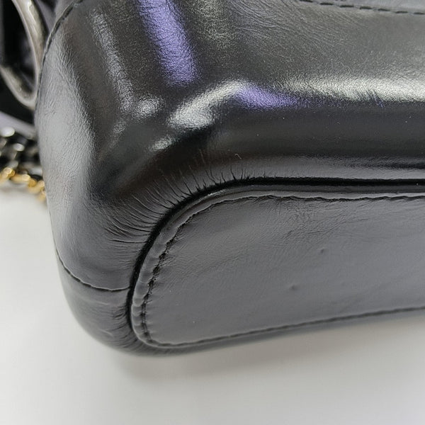 GABRIELLE Small Quilted Calfskin Gray