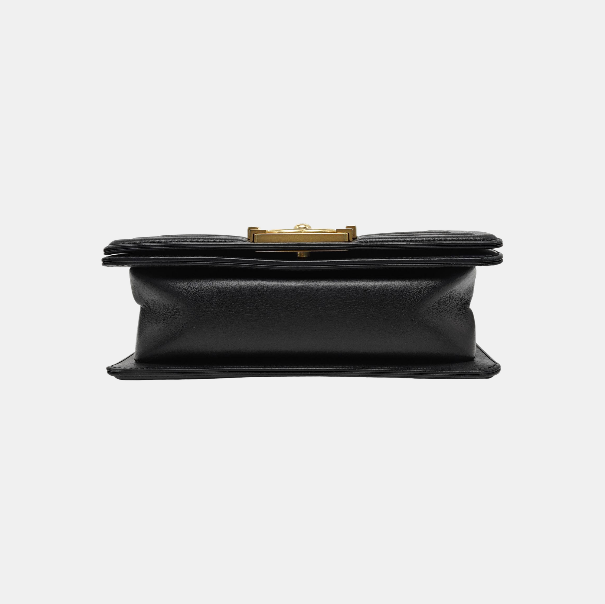BOY CHANEL Small Quilted Calfskin Black