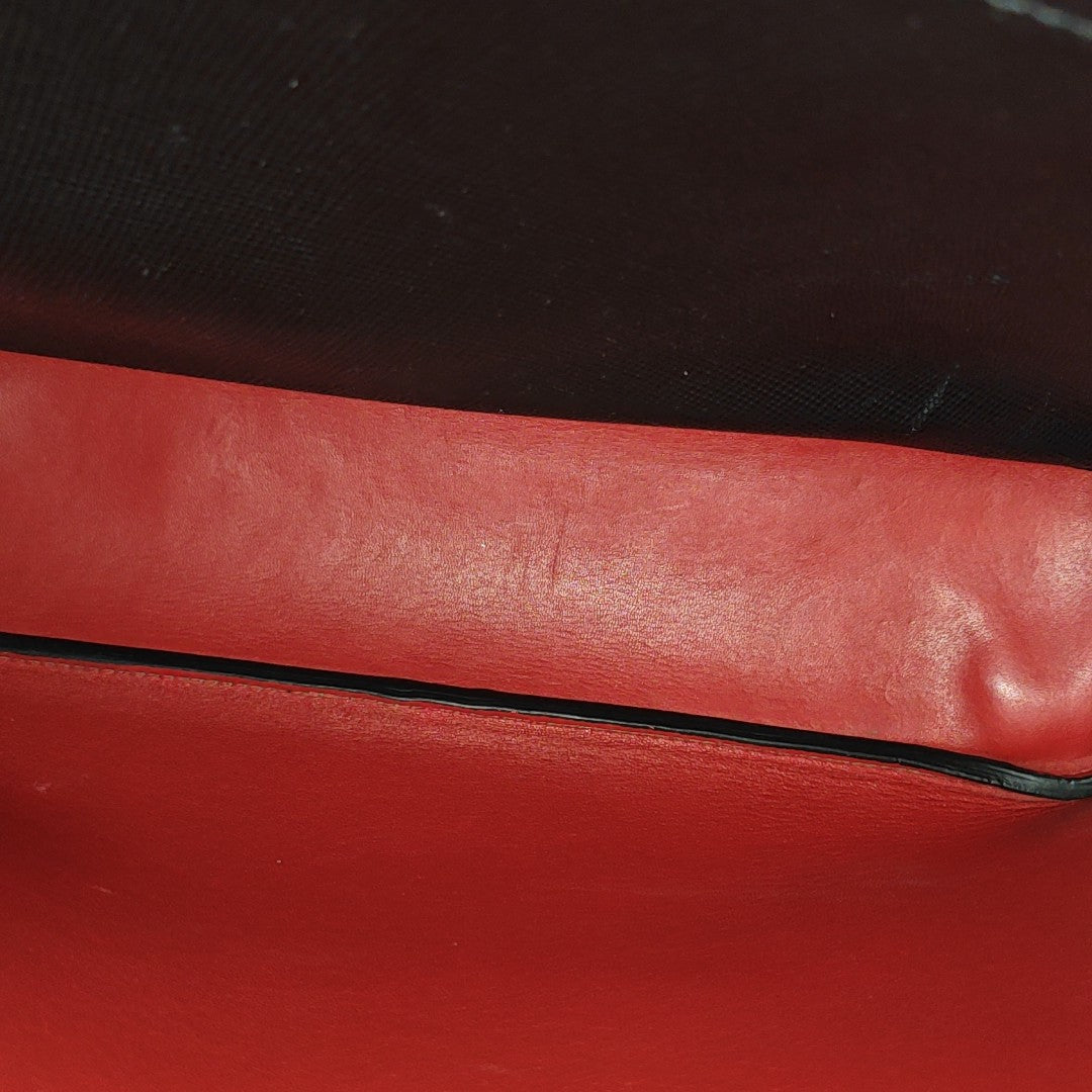 Double Medium Calfskin Black