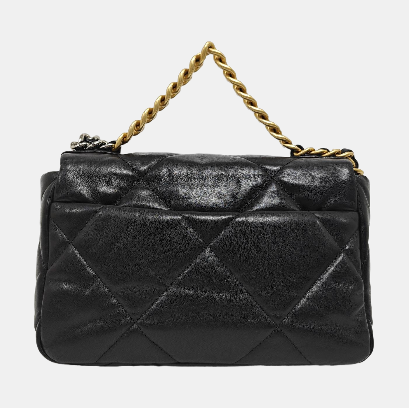 CHANEL 19 Small Quilted Lambskin Black