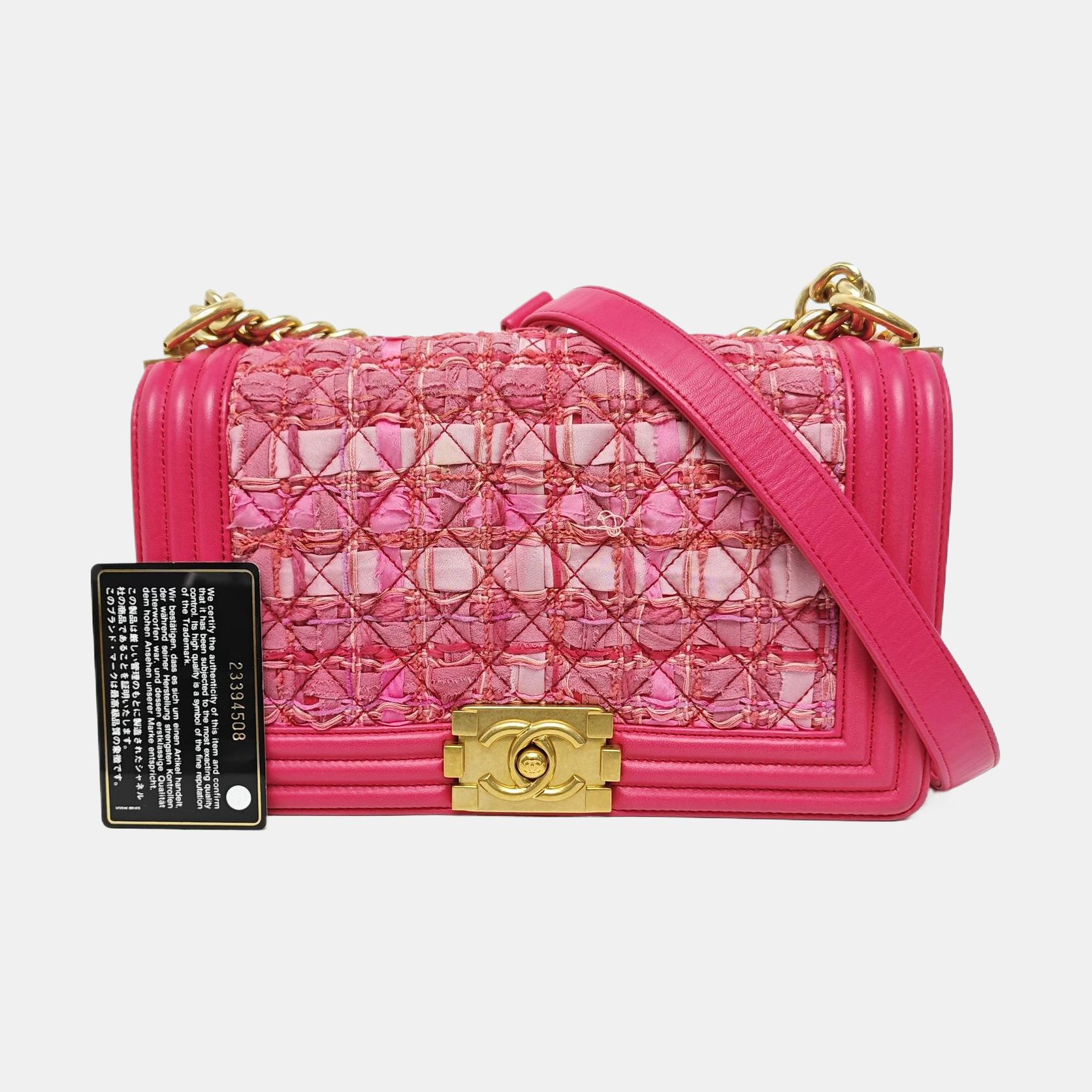 BOY CHANEL Medium Quilted Red