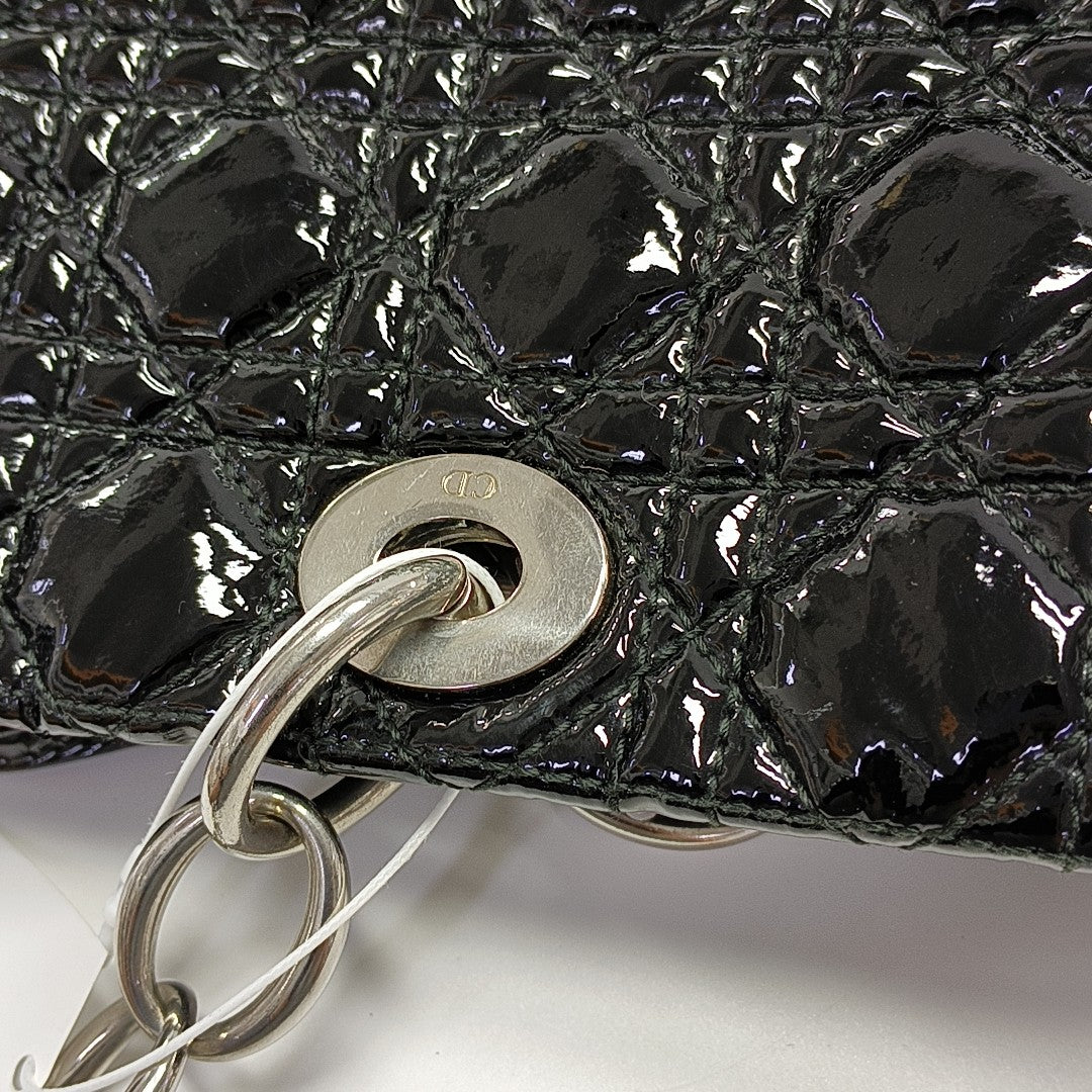 Dior Soft Cannage Patent Leather Black