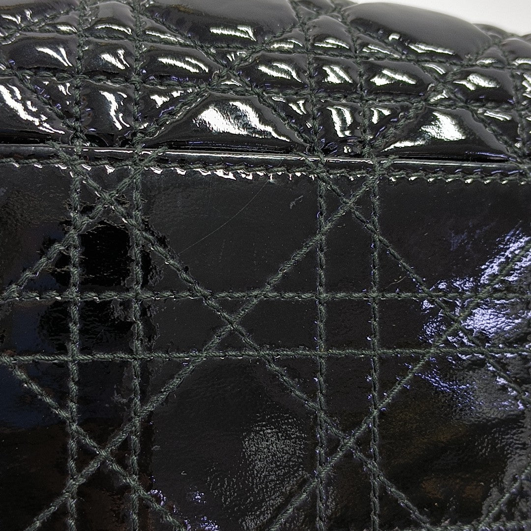 Dior Soft Cannage Patent Leather Black