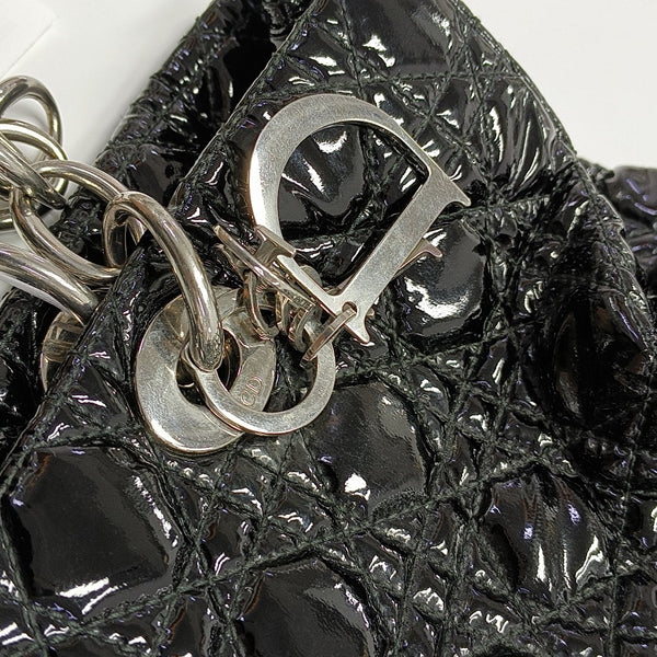 Dior Soft Cannage Patent Leather Black