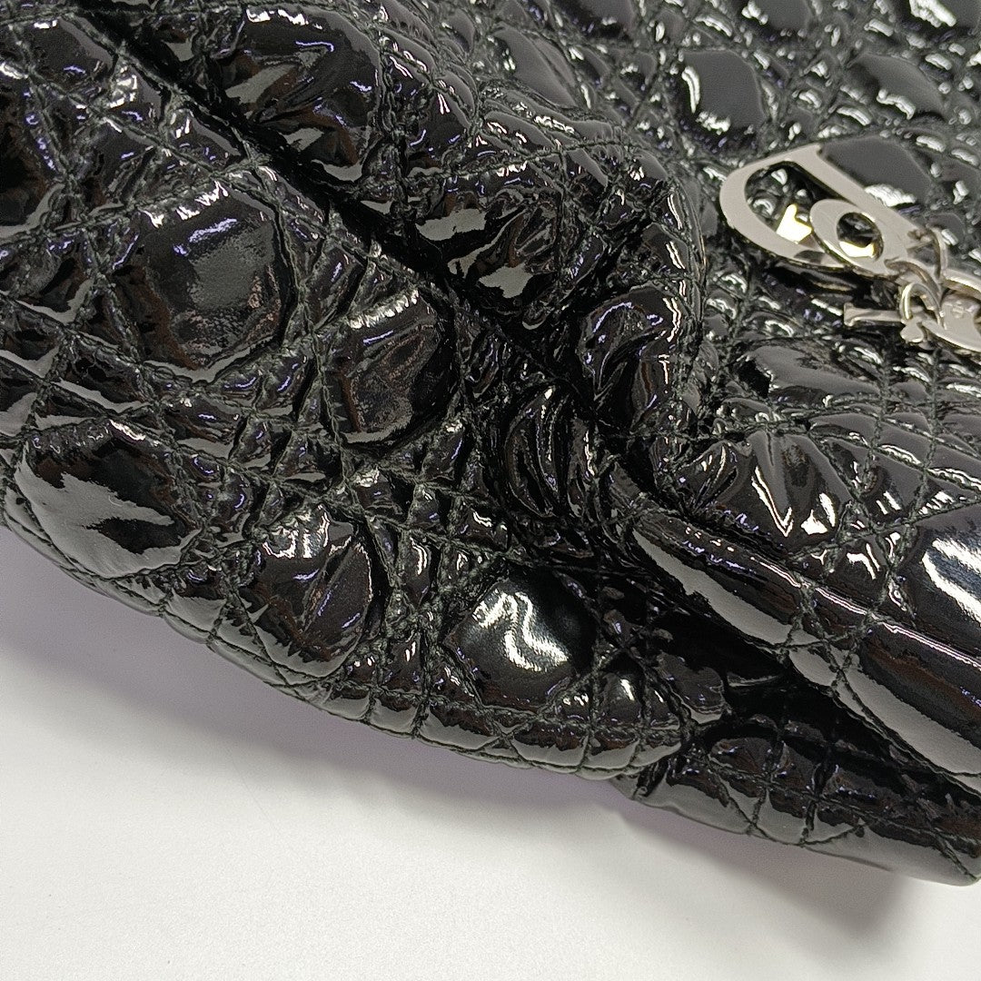 Dior Soft Cannage Patent Leather Black